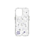 Apple iPhone 17 Kılıf M-safe Şarj Özellikli Şeffaf Arka Yüzey Çiçekli Coehl Amara Kapak