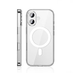 Apple iPhone 17 Kılıf M-safe Şarj Özellikli Transparan Sert PC Wlons Pita Kapak