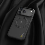 Apple iPhone 17 Kılıf M-safe Şarj Özellikli Metal Standlı Lenyes CK225 Kapak