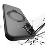 Apple iPhone 17 Kılıf M-safe Şarj Özellikli Metal Standlı Sıvı Silikon Lenyes CK223 Kapak
