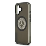 Apple iPhone 17 Kılıf Mercedes Benz Orjinal Lisanslı M-safe Şarj Özellikli Buzlu PC Nostaljik Yıldız Dizayn Kapak