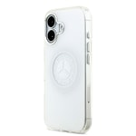 Apple iPhone 17 Kılıf Mercedes Benz Orjinal Lisanslı M-safe Şarj Özellikli Buzlu PC Nostaljik Yıldız Dizayn Kapak