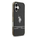 Apple iPhone 17 Kılıf U.S. Polo Assn. Orjinal Lisanslı M-safe Şarj Özellikli IML Double Horse Stripe Logolu Kapak