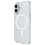 Apple iPhone 17 Kılıf Zore M-safe Şarj Özellikli Şeffaf Kamera Çerçeveli Porto Kapak