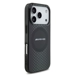Apple iPhone 17 Pro Kılıf AMG Orjinal Lisanslı Çift Katmanlı Büyük Logolu Petek Desenli Kapak