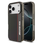 Apple iPhone 17 Pro Kılıf AMG Orjinal Lisanslı M-safe Şarj Özellikli IML Baskı Logolu Çift Katmanlı Bow Lines Kapak