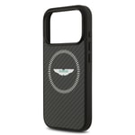 Apple iPhone 17 Pro Kılıf Aston Martin Orjinal Lisanslı M-safe Şarj Özellikli Karbon Fiber Kapak