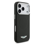 Apple iPhone 17 Pro Kılıf Aston Martin Orjinal Lisanslı M-safe Şarj Özellikli Metal Logolu PU Deri Kapak