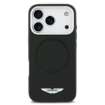 Apple iPhone 17 Pro Kılıf Aston Martin Orjinal Lisanslı M-safe Şarj Özellikli Metal Logolu PU Deri Kapak