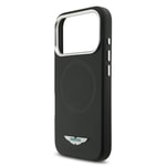 Apple iPhone 17 Pro Kılıf Aston Martin Orjinal Lisanslı M-safe Şarj Özellikli Metal Logolu PU Deri Kapak