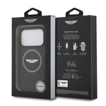 Apple iPhone 17 Pro Kılıf Aston Martin Orjinal Lisanslı M-safe Şarj Özellikli Karbon Fiber Kapak
