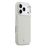 Apple iPhone 17 Pro Kılıf BMW Orjinal Lisanslı M-safe Şarj Özellikli Metal Logolu Tam Kaplama Deri Kapak