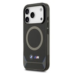 Apple iPhone 17 Pro Kılıf BMW Orjinal Lisanslı M-safe Şarj Özellikli Metal Buton Tasarımlı IML Baskılı M Dizayn Kapak