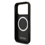 Apple iPhone 17 Pro Kılıf BMW Orjinal Lisanslı M-safe Şarj Özellikli Karbon Fiber Metal Logolu Kapak