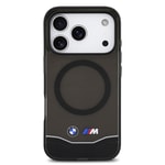 Apple iPhone 17 Pro Kılıf BMW Orjinal Lisanslı M-safe Şarj Özellikli Metal Buton Tasarımlı Tranparan M Dizayn Kapak