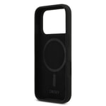 Apple iPhone 17 Pro Kılıf DKNY Orjinal Lisanslı M-safe Şarj Özellikli Metal Logolu Silikon Kapak