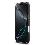 Apple iPhone 17 Pro Kılıf DKNY Orjinal Lisanslı M-safe Şarj Özellikli PU Büyük Dikey Logolu Kapak