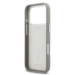 Apple iPhone 17 Pro Kılıf DKNY Orjinal Lisanslı M-safe Şarj Özellikli PU Büyük Dikey Logolu Kapak