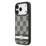 Apple iPhone 17 Pro Kılıf DKNY Orjinal Lisanslı M-safe Şarj Özellikli 3D Yazılı Metal Logolu Kapak