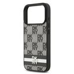 Apple iPhone 17 Pro Kılıf DKNY Orjinal Lisanslı M-safe Şarj Özellikli 3D Yazılı Metal Logolu Kapak