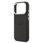 Apple iPhone 17 Pro Kılıf DKNY Orjinal Lisanslı M-safe Şarj Özellikli PU Deri Kabartmalı Kapak