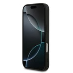 Apple iPhone 17 Pro Kılıf Guess Orjinal Lisanslı M-safe Şarj Özellikli Simli Peony Desenli Silikon Kapak