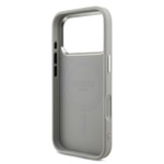 Apple iPhone 17 Pro Kılıf Guess Orjinal Lisanslı M-safe Şarj Özellikli Metal Kamera Çerçeveli Üçgen Logolu Glitter Kapak