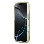 Apple iPhone 17 Pro Kılıf Guess Orjinal Lisanslı M-safe Şarj Özellikli Simli Çiçek Desenli Metal Kamera Çerçeveli Üçgen Logolu Kapak