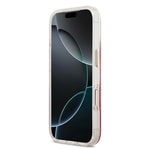Apple iPhone 17 Pro Kılıf Guess Orjinal Lisanslı M-safe Şarj Özellikli Simli Peony Desenli Silikon Kapak