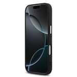 Apple iPhone 17 Pro Kılıf Guess Orjinal Lisanslı Gümüş Metal Kamera Çerçeveli 4G Desenli Metal Büyük 4G ve Yazı Logolu Kapak