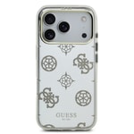 Apple iPhone 17 Pro Kılıf Guess Orjinal Lisanslı Metal Kamera Çerçeveli Simli Aynalı Kapak