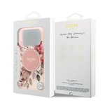 Apple iPhone 17 Pro Kılıf Guess Orjinal Lisanslı M-safe Şarj Özellikli Flower Tonal Circle Kapak