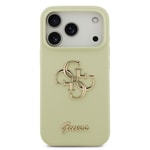 Apple iPhone 17 Pro Kılıf Guess Orjinal Lisanslı Grained Yazı Logolu Kapak