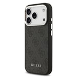 Apple iPhone 17 Pro Kılıf Guess Orjinal Lisanslı M-safe Şarj Özellikli 4G Klasik Yazı Logolu Kapak