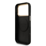 Apple iPhone 17 Pro Kılıf Guess Orjinal Lisanslı M-safe Şarj Özellikli 4G Metal Büyük Logolu Kartlıklı Kapak