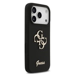Apple iPhone 17 Pro Kılıf Guess Orjinal Lisanslı Grained Yazı Logolu Kapak