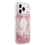 Apple iPhone 17 Pro Kılıf Guess Orjinal Lisanslı M-safe Şarj Özellikli Transparan Resin Bottom Kapak