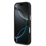 Apple iPhone 17 Pro Kılıf Guess Orjinal Lisanslı M-safe Şarj Özellikli Klasik Yazı Logolu PU Deri Kapak