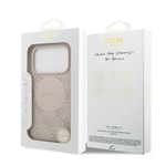 Apple iPhone 17 Pro Kılıf Guess Orjinal Lisanslı M-safe Şarj Özellikli Yazı Logolu Circle Classic Kapak