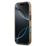 Apple iPhone 17 Pro Kılıf Guess Orjinal Lisanslı M-safe Şarj Özellikli IML Peony ve 4G Desenli Klasik Logolu Kapak