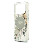 Apple iPhone 17 Pro Kılıf Guess Orjinal Lisanslı M-safe Şarj Özellikli Flower Tonal Circle Kapak