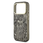 Apple iPhone 17 Pro Kılıf Guess Orjinal Lisanslı M-safe Şarj Özellikli Yazı Logolu Python Desenli Kapak