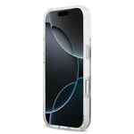 Apple iPhone 17 Pro Kılıf Guess Orjinal Lisanslı M-safe Şarj Özellikli Transparan Resin Flowers Kapak