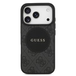 Apple iPhone 17 Pro Kılıf Guess Orjinal Lisanslı M-safe Şarj Özellikli Yazı Logolu Circle Classic Kapak