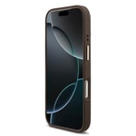 Apple iPhone 17 Pro Kılıf Guess Orjinal Lisanslı M-safe Şarj Özellikli 4G Metal Büyük Logolu Kartlıklı Kapak