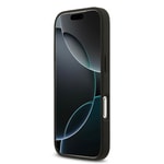 Apple iPhone 17 Pro Kılıf Guess Orjinal Lisanslı M-safe Şarj Özellikli Taneli Çiçek Tasarımlı Metal Yazı Logolu Kapak