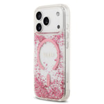 Apple iPhone 17 Pro Kılıf Guess Orjinal Lisanslı M-safe Şarj Özellikli Transparan Resin Bottom Kapak