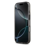 Apple iPhone 17 Pro Kılıf Guess Orjinal Lisanslı M-safe Şarj Özellikli IML Peony ve 4G Desenli Klasik Logolu Kapak