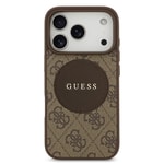 Apple iPhone 17 Pro Kılıf Guess Orjinal Lisanslı M-safe Şarj Özellikli Yazı Logolu Circle Classic Kapak