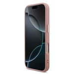 Apple iPhone 17 Pro Kılıf Guess Orjinal Lisanslı 4G Büyük Metal Kamera Çerçeveli ve Logolu Glitter Kapak